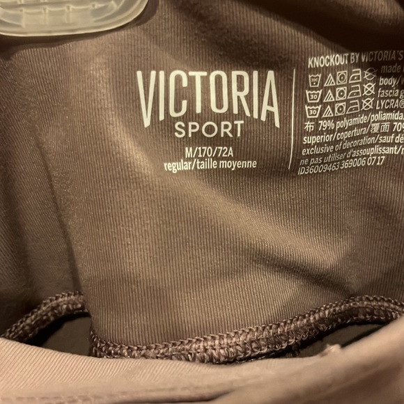 VICTORIAS SECRET Sport Knockout Pink workout set 3 piece set~Pants, razor back - Picture 2 of 10